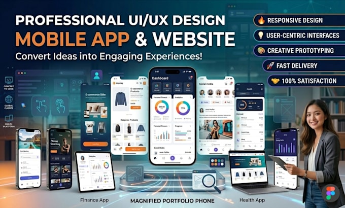 design user centered ui ux design for apps and website