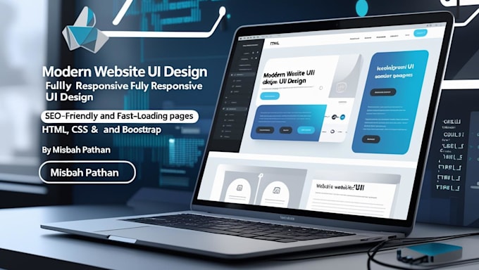 design modern and responsive website UI using HTML, CSS, and bootstrap