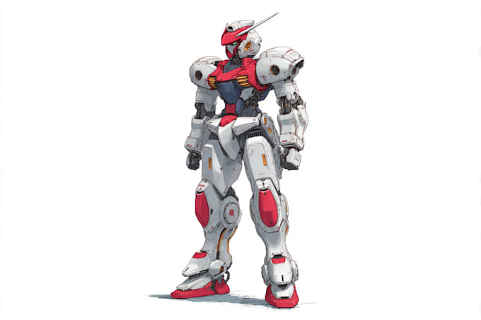 draw gundam, transformer, robot, armor, and mecha, concept