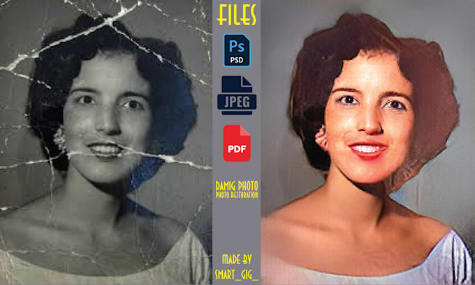 restore old photos, fix and colorize old and damaged photos
