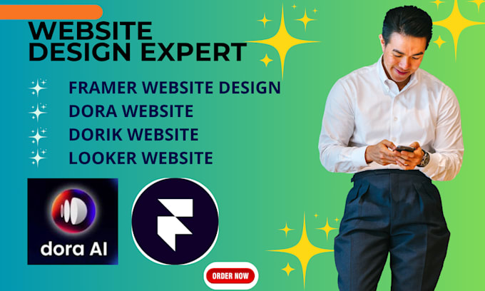 design 3d dora website framer website landing page dora animation