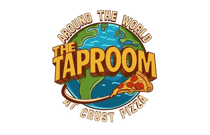 design taproom crust pizza co takeover theme logo