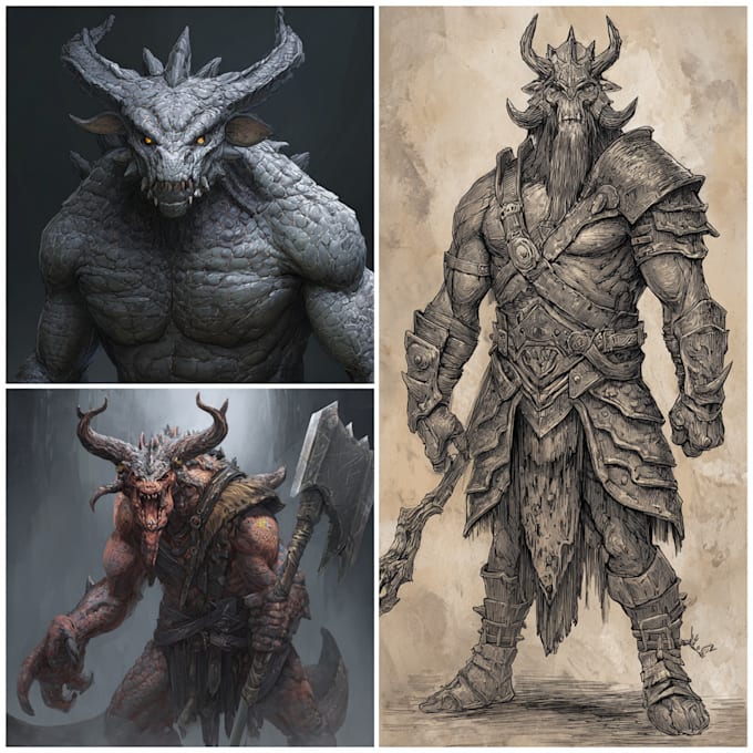draw fantasy or dnd creatures and monsters