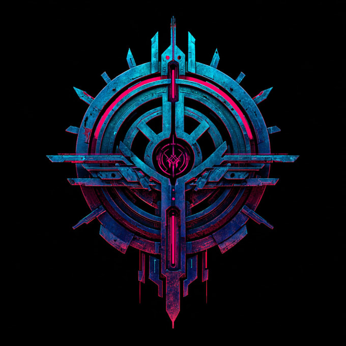 create a custom cyberpunk or y2k logo design