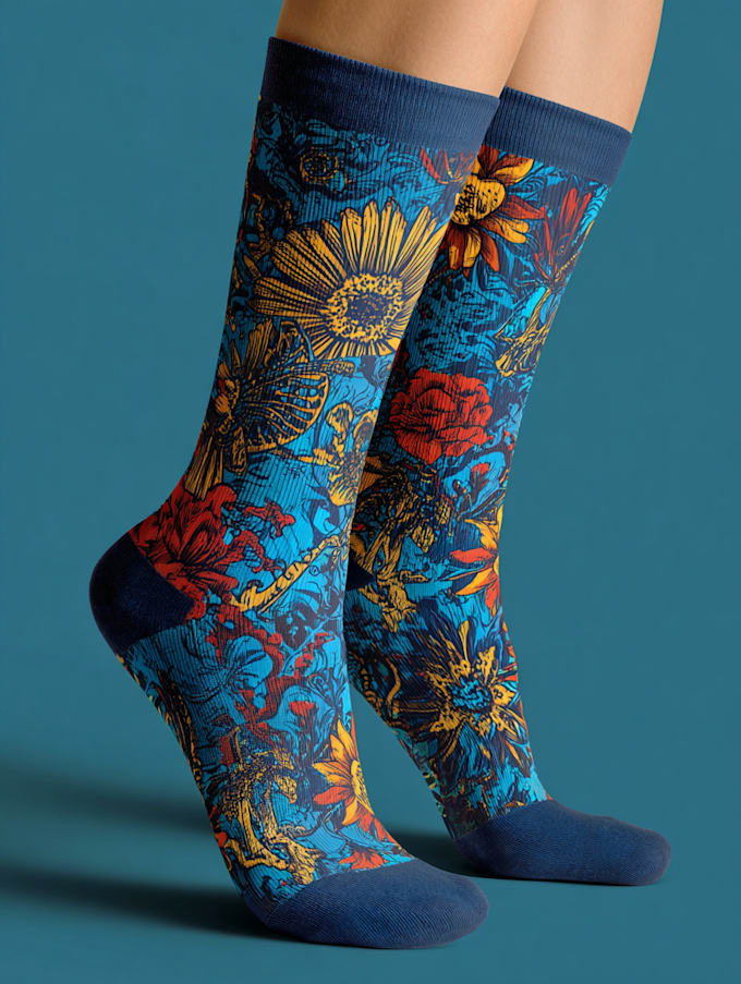 design custom and unique socks design