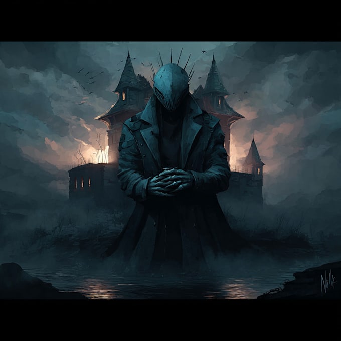 draw fantasy horror characters, creatures and landscapes