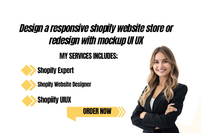 design a responsive shopify website store or redesign with mockup UI UX