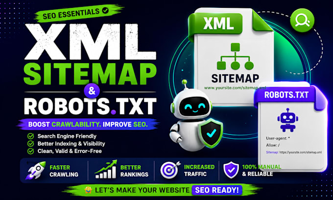 create XML sitemap and robots txt for your website
