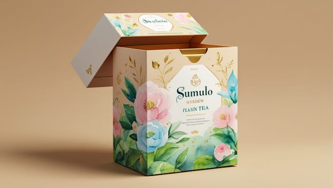 Create a product packaging design label and box sticker by Scarlett61f ...