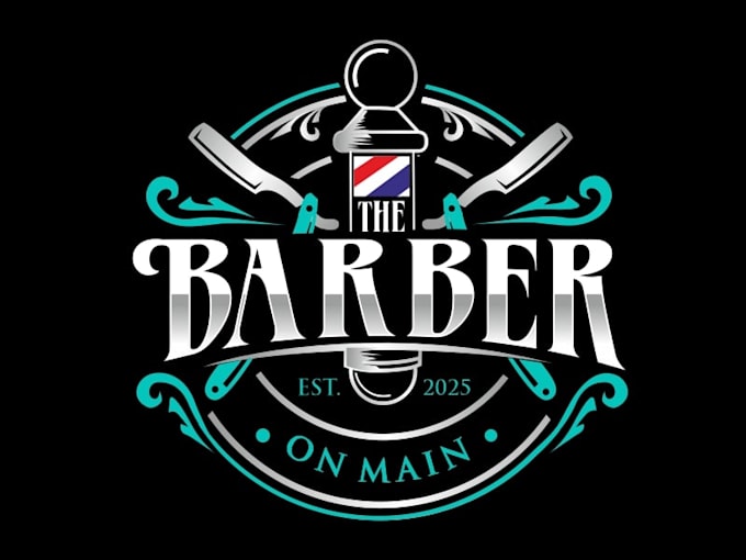 be your creative barber shop logo designer