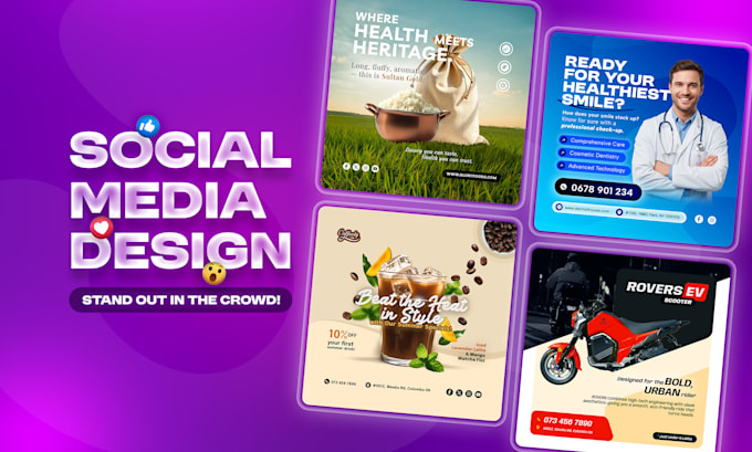 design canva social media post design for facebook, instagram, linkedin