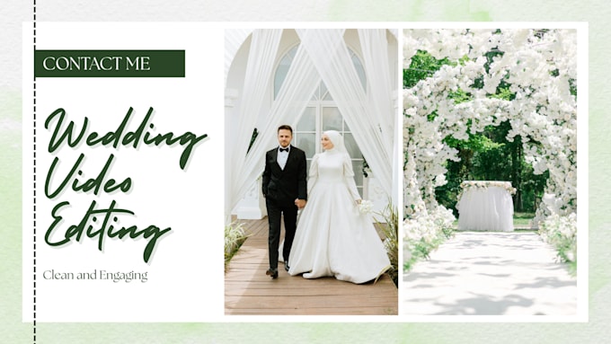do wedding video editing