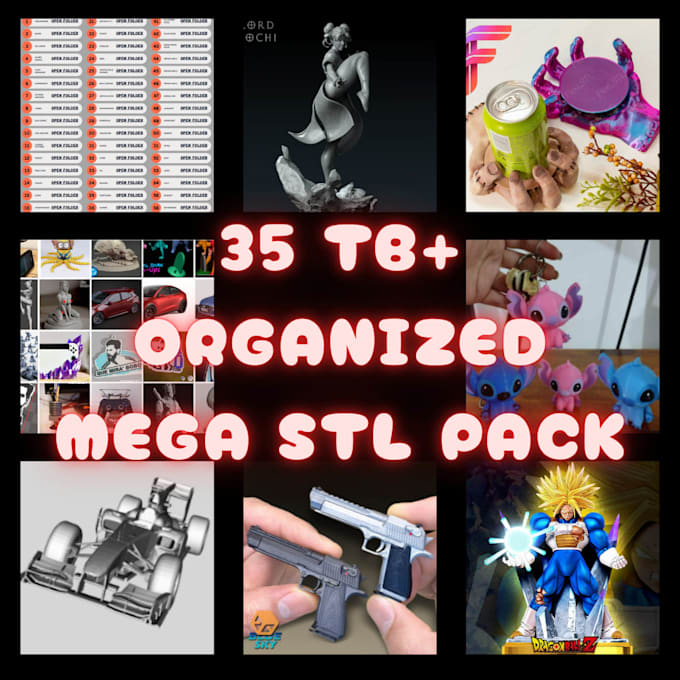 provide mega stl bundle pack 3d stl ready to print