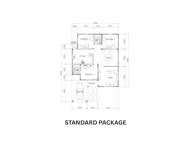 provide 2d architectural cad drafting from your sketch