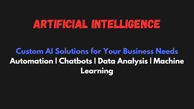 develope ai solution using phyton and machine learning