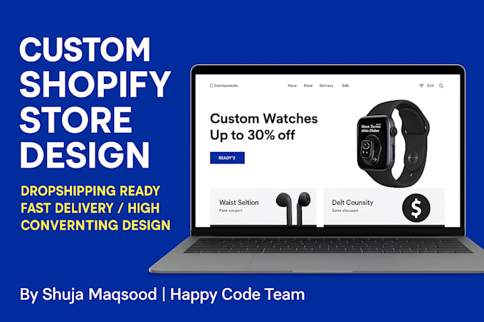 design, redesign, or clone a high converting shopify website