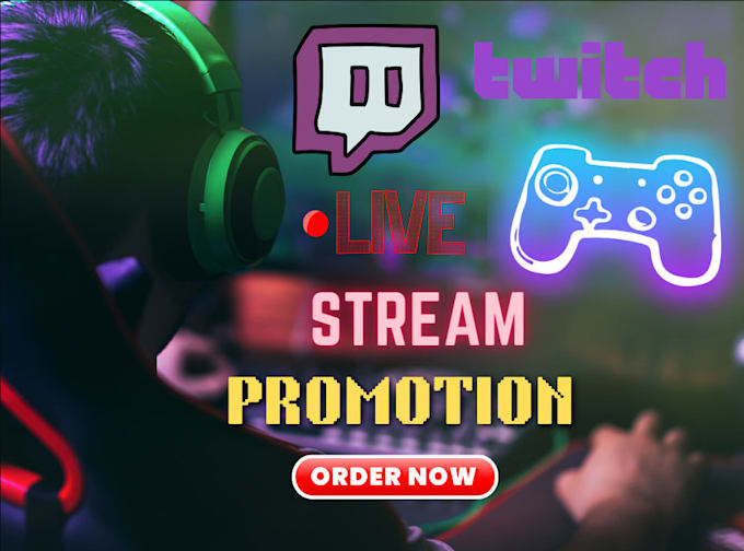 promote twitch live gaming stream wishlist streamer and kick channel promotion