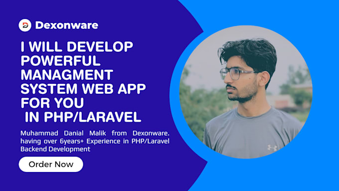 develop custom management system web app in PHP and laravel
