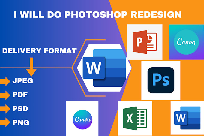 edit, photoshop redesign, format your document and text editing