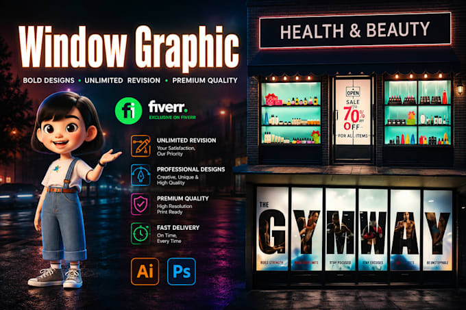 create special designs for your windows, shop or store front