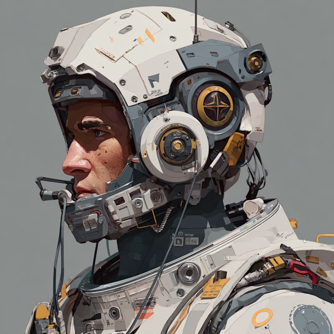 Create a sci fi character illustration or sci fi character by ...