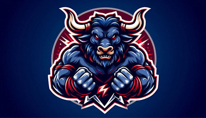 create unique minotaur logo with powerful t shirt artwork
