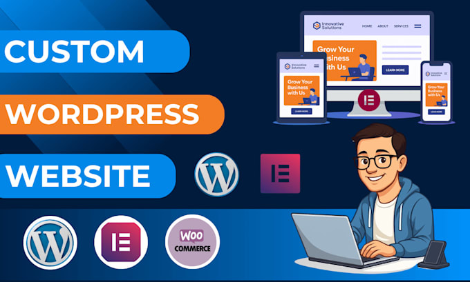 customize,redesign,custom wordpress website development with responsive design
