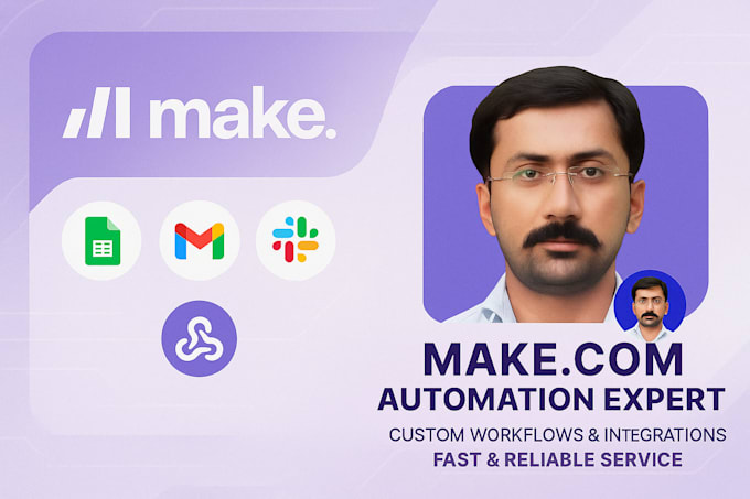 build make com automation, API integration and custom scenarios