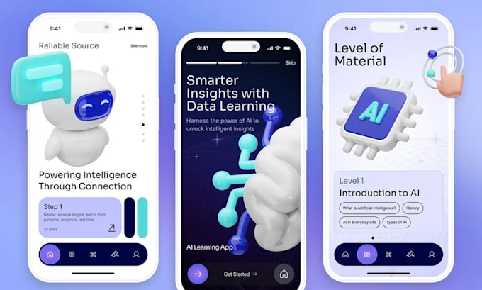 Develop an ai kid learning app with flutter and react native by Ember ...