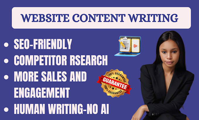 be your SEO website content writer for website copywriting