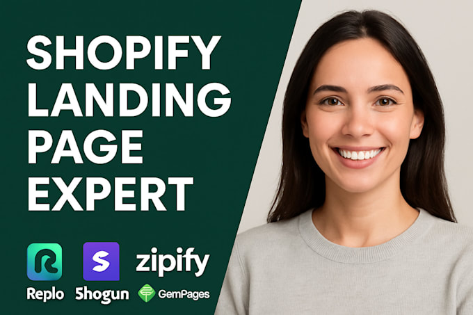 design replo landing page, shogun, zipify, and gempages