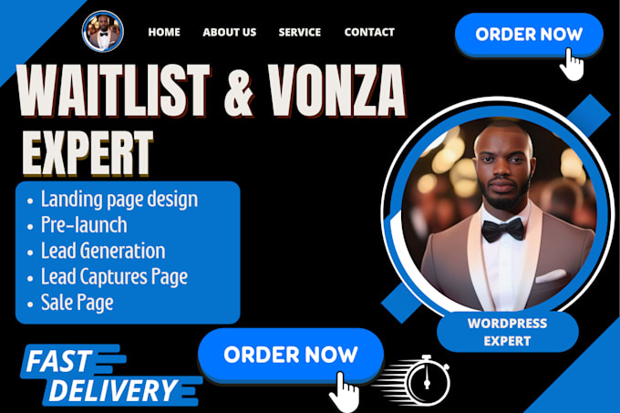Design waitlist page waitlist landing page design vonza website, vonza ...