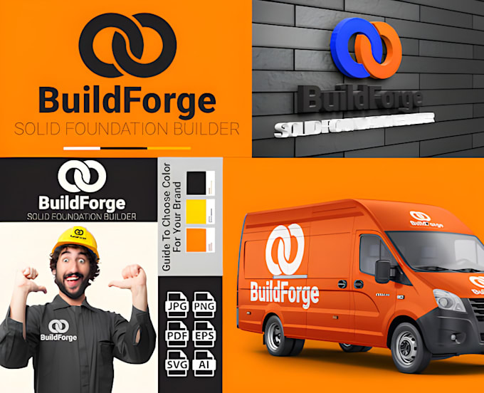 design a minimalist business logo, branding kit, brand identity and brand guide