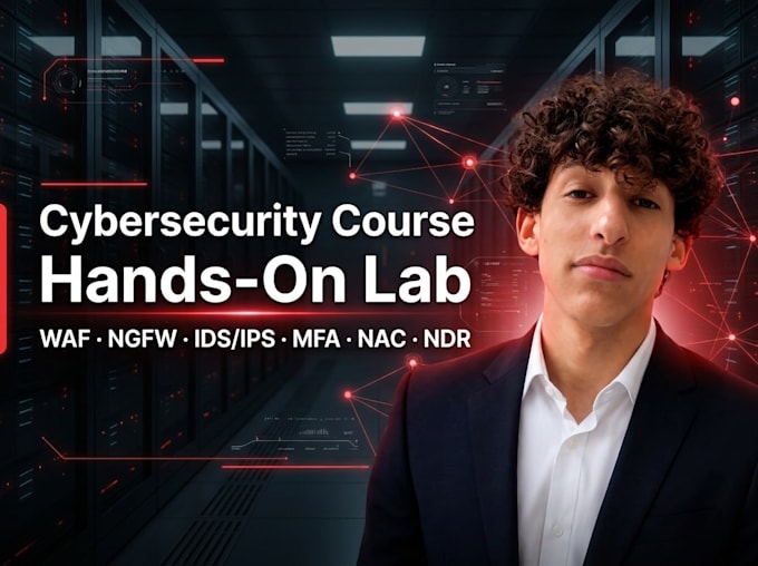 give you a complete cybersecurity course with real labs on security solutions