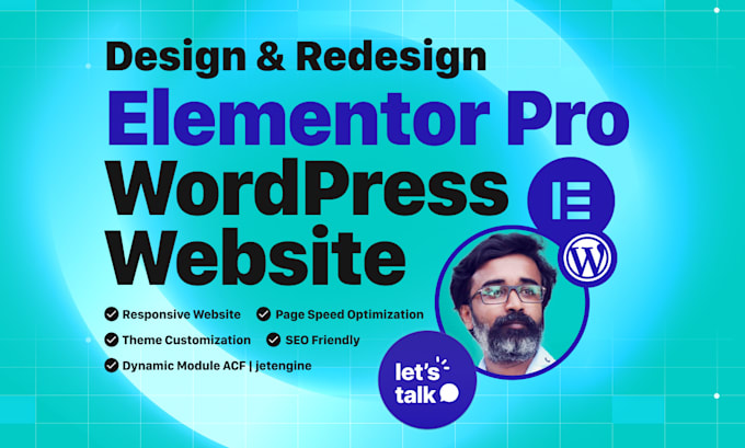 design and redesign elementor pro wordpress website