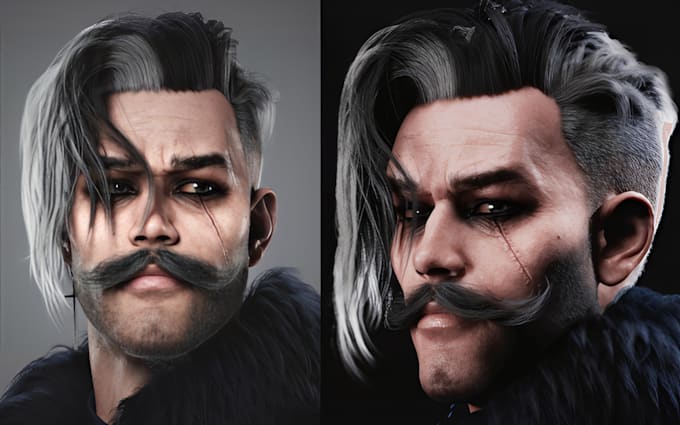 Create custom 3d aaa game character modeling, rigging, texturing and ...