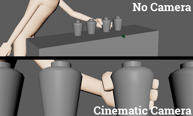 create cinematic camera work for your 3d animated project