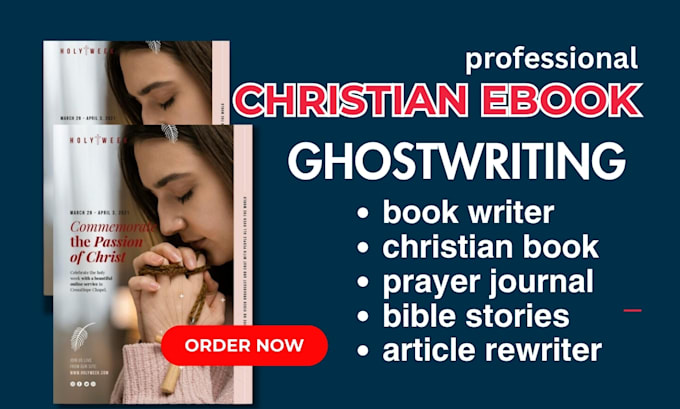 expertly ghostwrite christian ebook prayer journal bible stories rewrite article