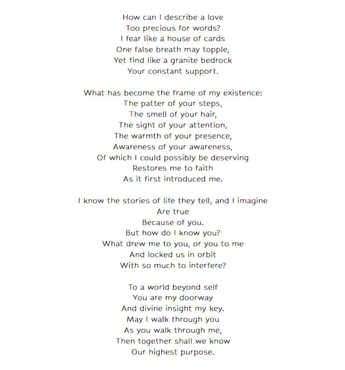 write a heartfelt custom poem or letter for any occasion