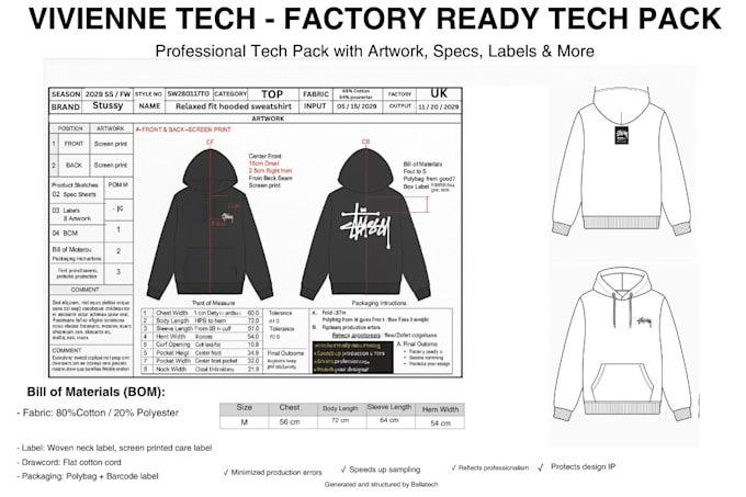 design fashion tech pack, clothing techpack, tech pack designer and techpack