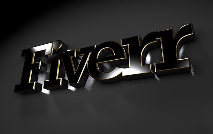 render a 3d animation with your logo