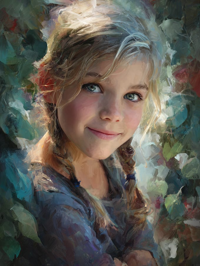 do paint digital oil portraits