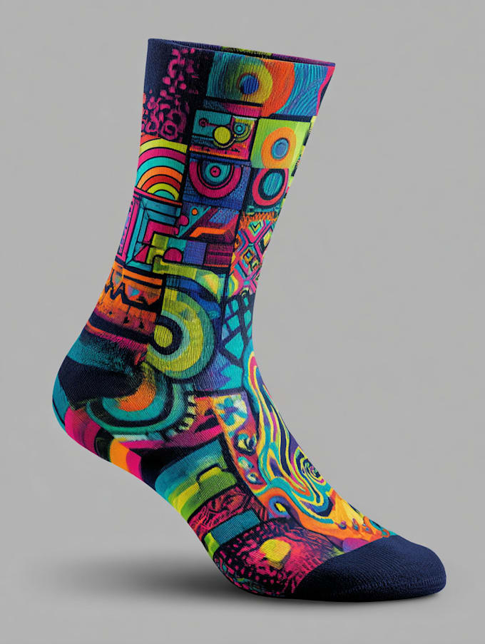 create beautiful socks design