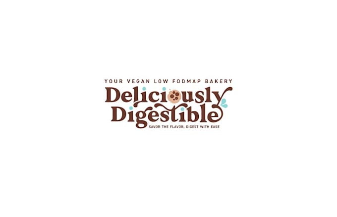 design online vegan bakery logo