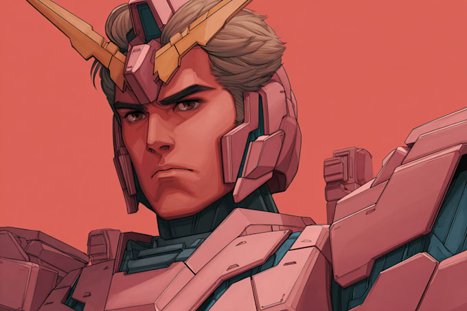 draw gundam, transformer, robot, armor, mecha