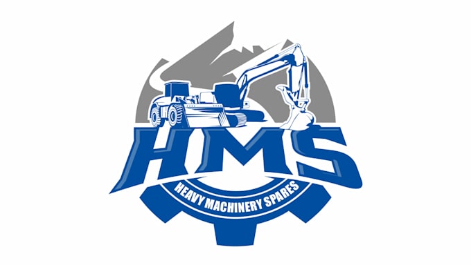 do modern custom machinery logo design