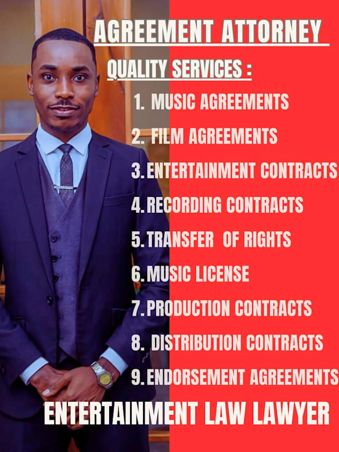 write or review music contracts for record labels and artists