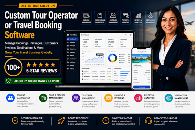 develop custom tour and travel booking software