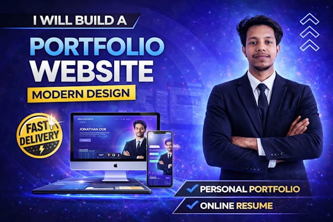 design a professional portfolio website