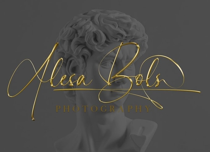 design a luxury handwritten signature logo
